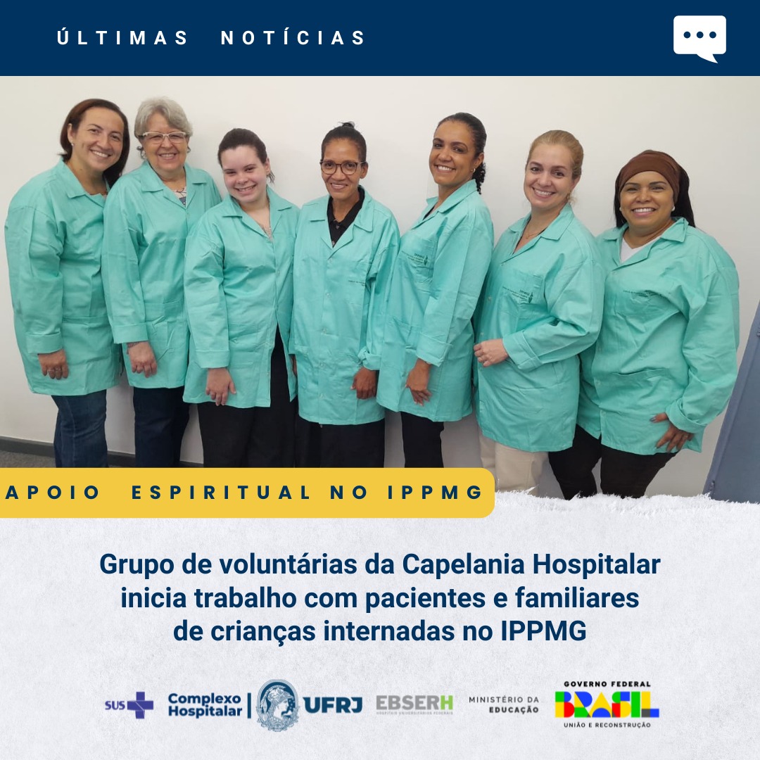 Capelania do IPPMG inicia trabalho de apoio espiritual a pacientes e familiares